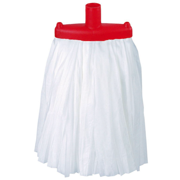 Prairie Big White Mop Red - HA080-R | Heavy-Duty Floor Cleaning