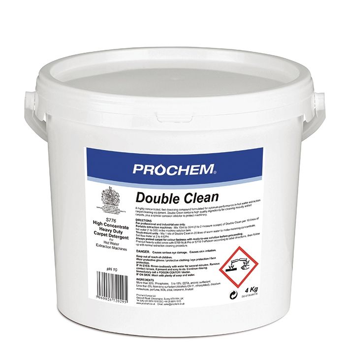 Prochem Double Clean S776 | 4Kg Heavy-Duty Carpet Cleaning Powder