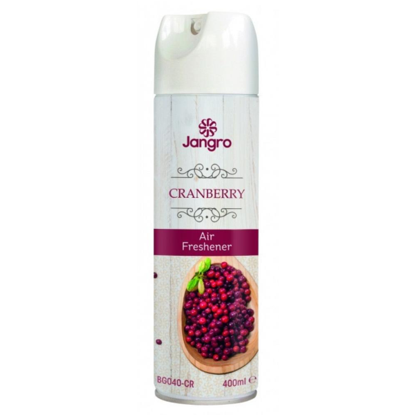 Jangro Cranberry Air Freshener 400ml - Long-Lasting Odour Control | BG040-CR