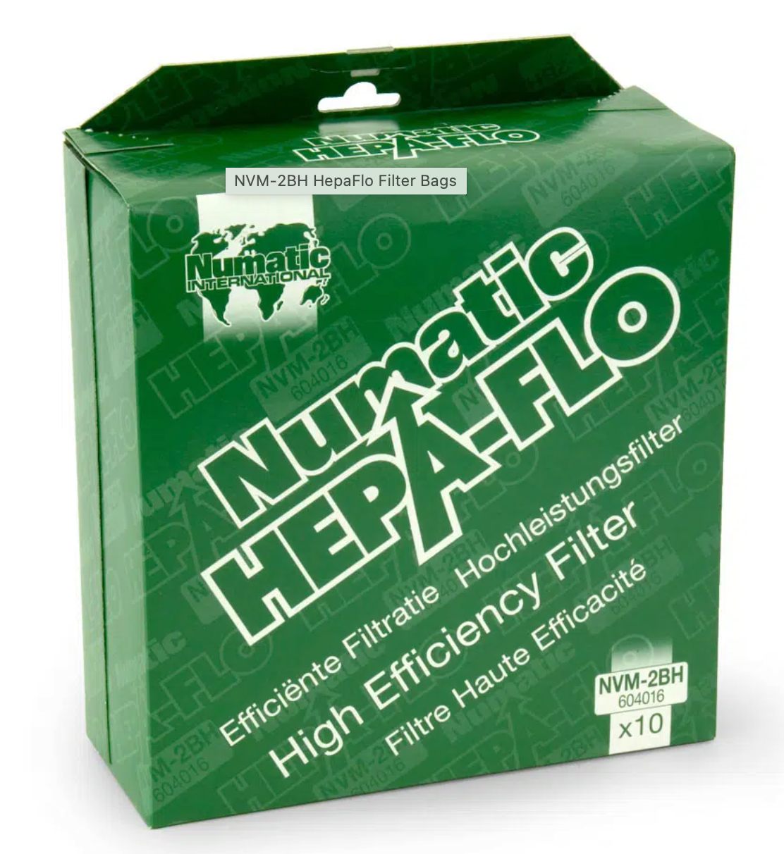 Hepaflo Bags x 10 NVM-2 BH15L - 604016