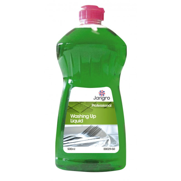 Jangro Washing Up Liquid 500ml - BB029-50 | Concentrated Manual Dishwashing Detergent
