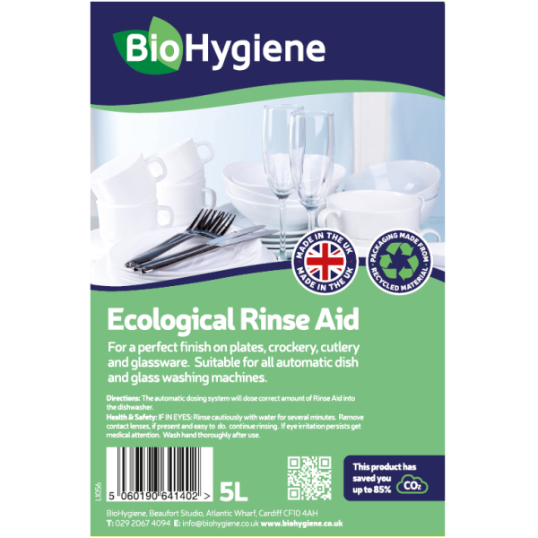BioHygiene Ecological Rinse Aid 5L - Streak-Free Finish & Eco-Friendly