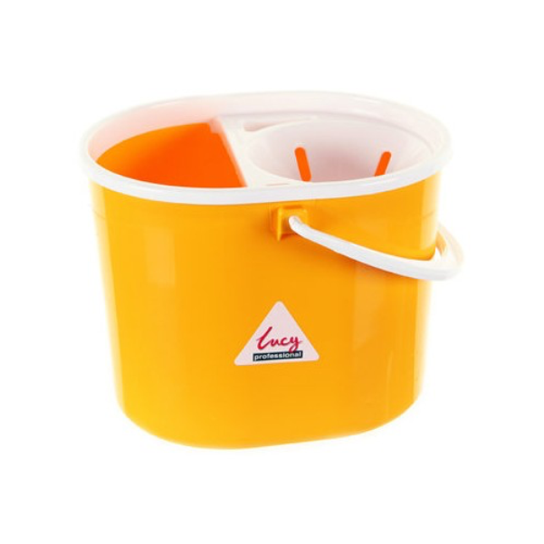 Oval Mop Bucket 15L Yellow | CL056-Y L1405294 | Durable Plastic Cleaning Tool