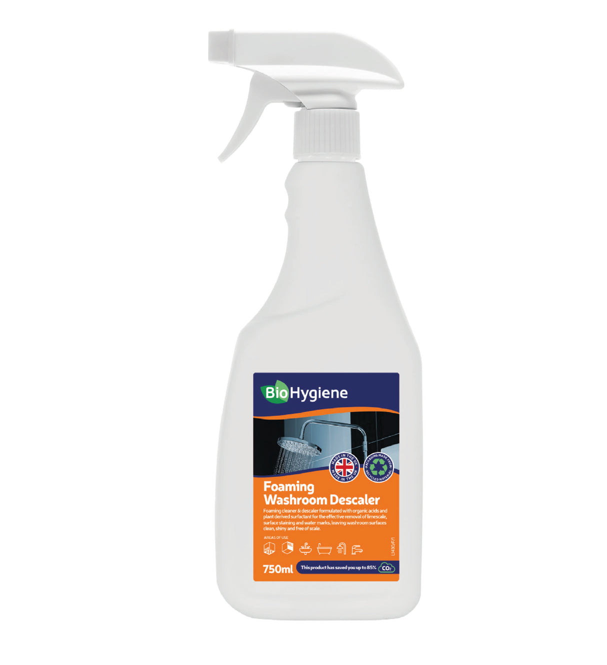 BioHygiene Foaming Washroom Descaler 750ml | Eco-Friendly Limescale Remover
