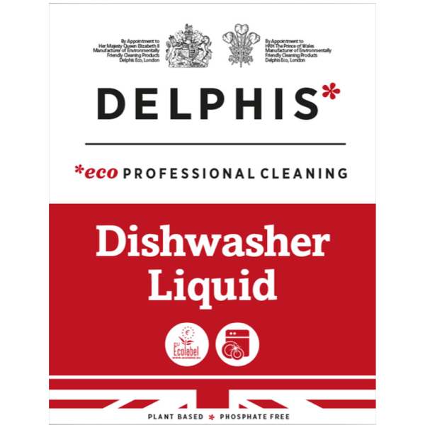 Delphis Eco Dishwasher Liquid 5L | Commercial-Grade, Eco-Friendly Detergent