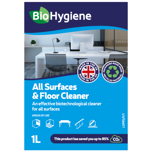 BioHygiene All Surfaces & Floor Cleaner 1L Concentrate - Optic Bottle