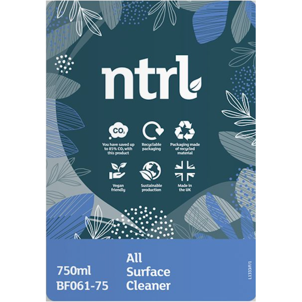 Jangro NTRL All Surface Cleaner 750ml – BF061-75 | Eco-Friendly Multi-Surface Spray