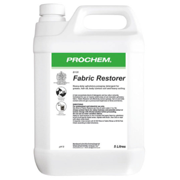 Prochem Fabric Restorer 5L – B108-05 | Upholstery Cleaning Pre-Spray
