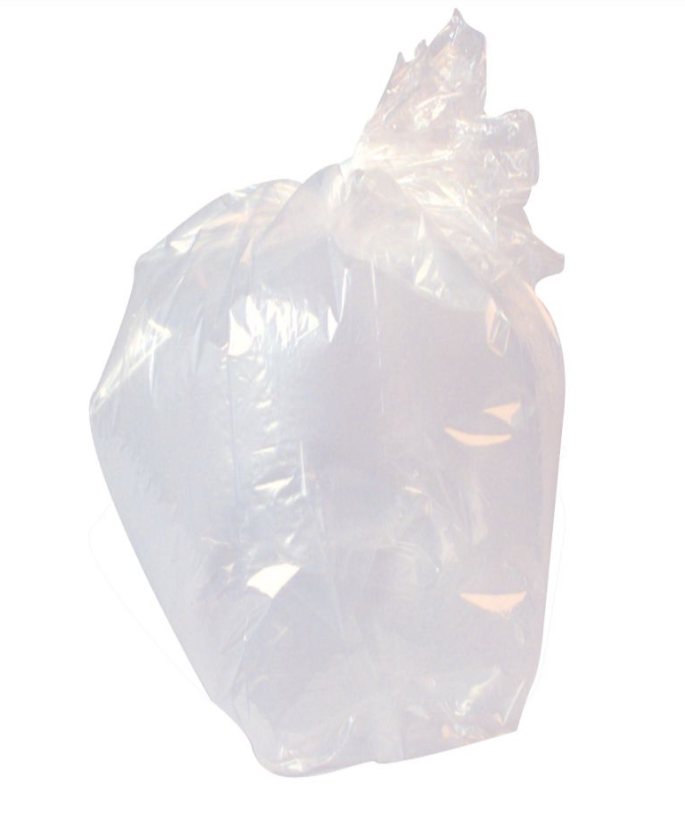 Wheelie bin liner Clear 240L 30x45x54 CHSA 20kg x100 NA4554/15 (NA240B1)