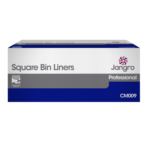 Jangro White Square Bin Liners x1000 CM009 - XB/J (XB/L) - YJANSQA4A305