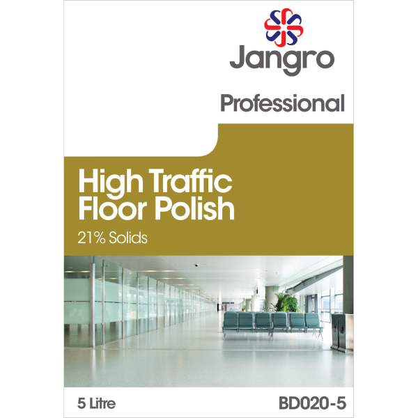 Jangro High Traffic Polish 21% Solids 5L BD020-5