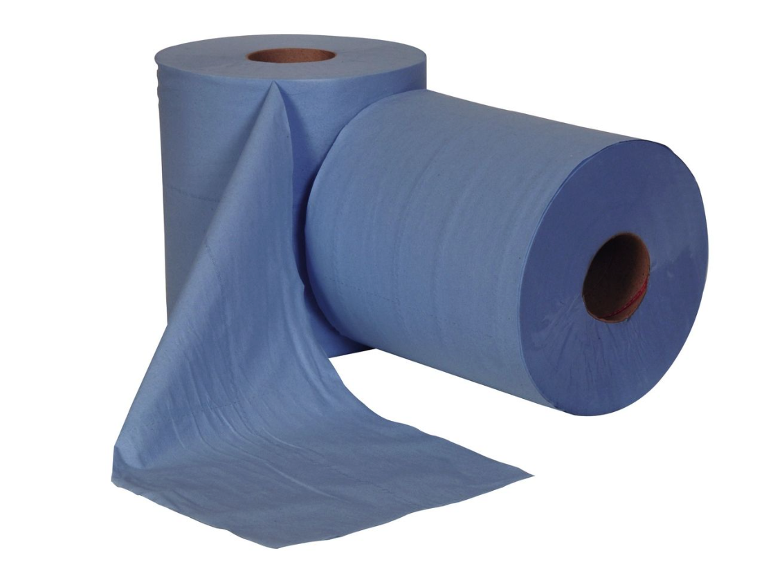 Jangro Centrefeed Roll 150M, Blue 2 ply AF113 - 852683