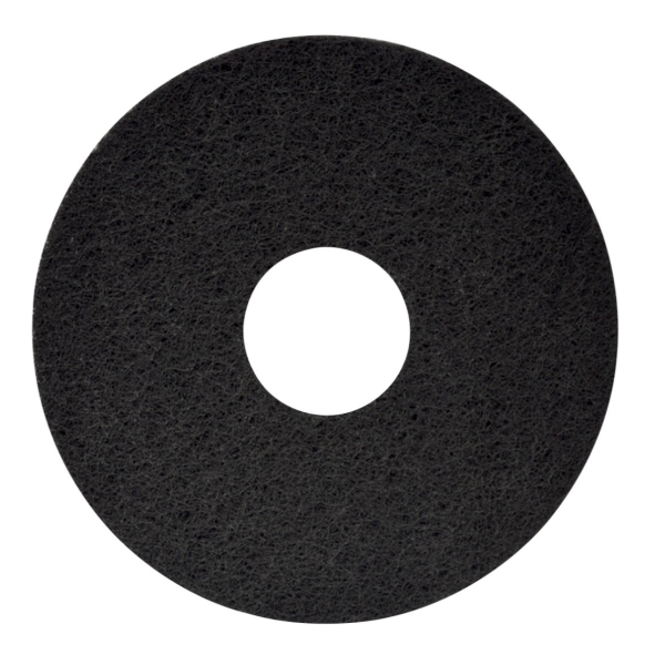Jangro 17" Floor Pad Black HG117-BL 102478 | Heavy-Duty Cleaning Pad