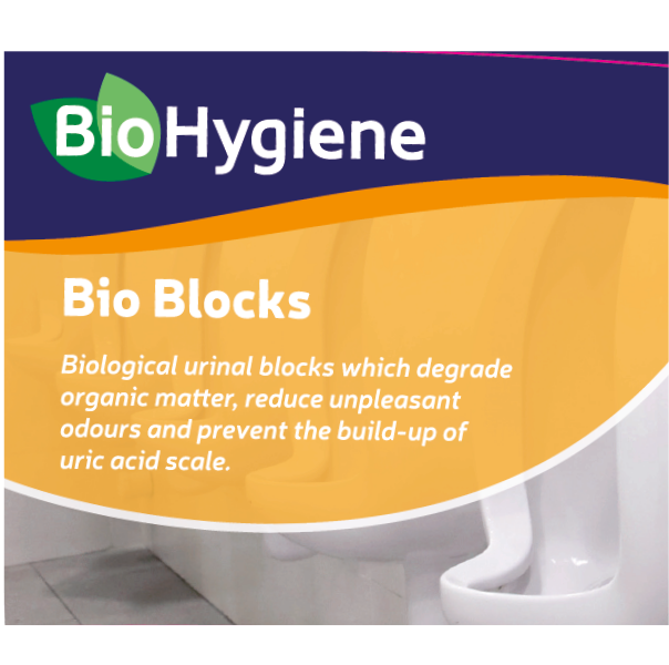 BioHygiene Bio Blocks 1.1kg Tub - Urinal Odour Control & Maintenance