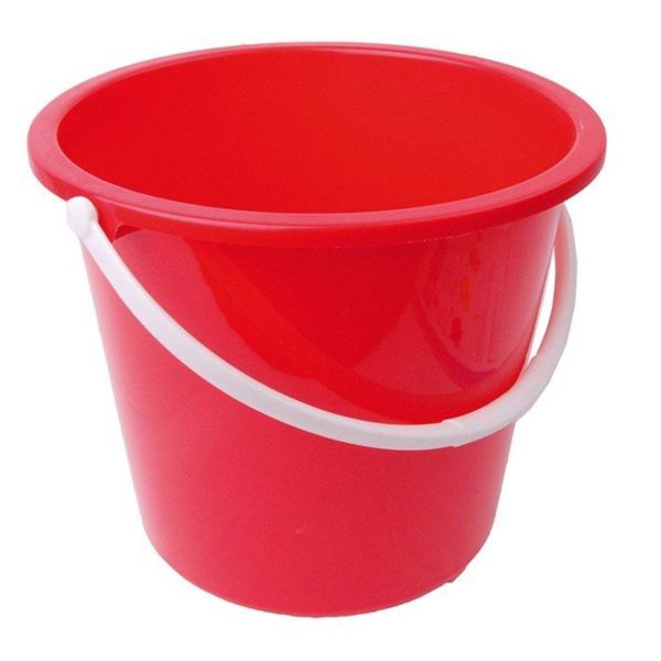 Round Bucket 2 Gallon Red | CL061-R L1414291 | Durable Cleaning Solution