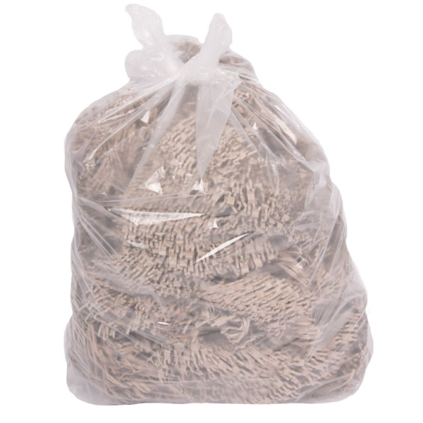 Jangro Contract Clear Refuse Sacks CM802 - 18x29x33 | Heavy-Duty Bin Bags Pack of 200