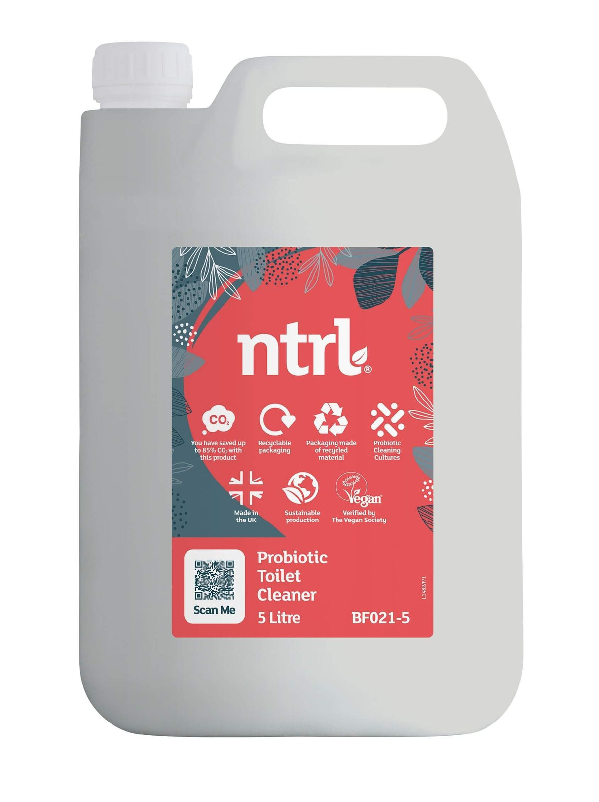 Jangro NTRL Probiotic Toilet Cleaner 5L - BF021-5 | Eco-Friendly Biological Formula