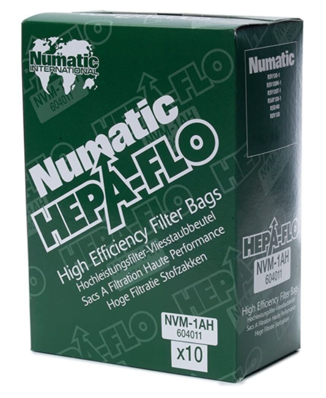Numatic RSB150 Vac Bag Hepaflo NVM-1AH 10pk