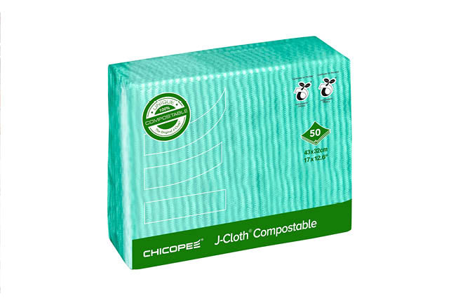 Chicopee J-Cloth Plus Compostable GREEN JCL 22 B 74770 1x50 wipes