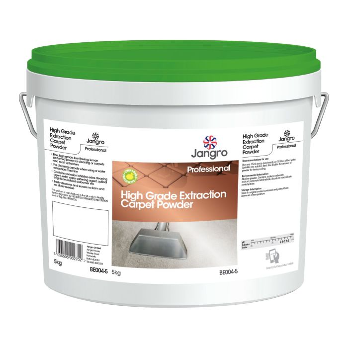 Jangro High Grade Extraction Powder 5kg - BE004-5 | Heavy-Duty Carpet Cleaner
