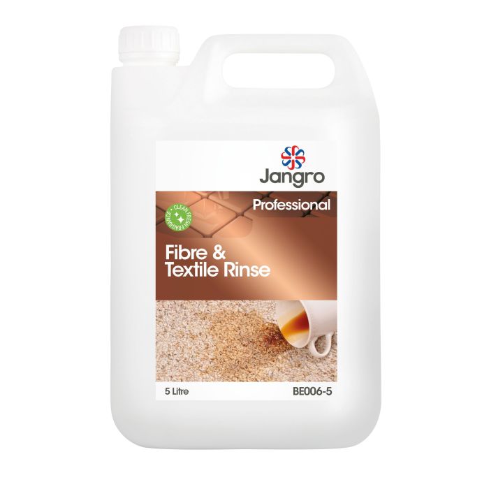 Jangro Fibre & Textile Rinse 5L - BE006-5 | Colour-Safe Carpet & Fabric Neutraliser