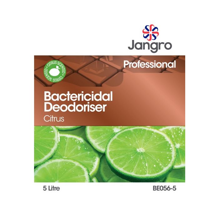 Jangro Bactericidal Deodoriser Citrus 5L - BE056-5 | Cleans, Disinfects & Freshens