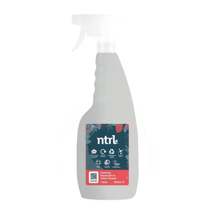 Jangro NTRL Foaming Washroom & Toilet Cleaner 750ml - Eco-Friendly & Powerful | BF026-75