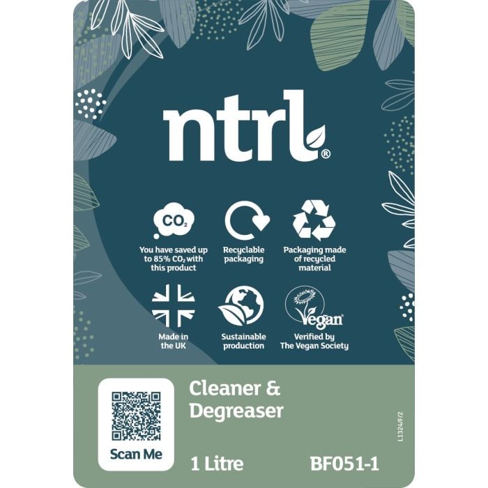Jangro NTRL Cleaner & Degreaser 1L - BF051-1 | Eco-Friendly Enzyme-Based Degreaser