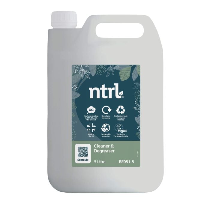 Jangro NTRL Cleaner & Degreaser 5L | Eco-Friendly Heavy Duty Cleaning BF051-5