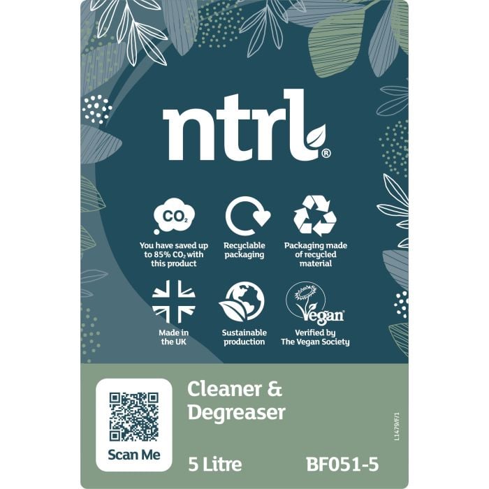 Jangro NTRL Cleaner & Degreaser 5L | Eco-Friendly Heavy Duty Cleaning BF051-5