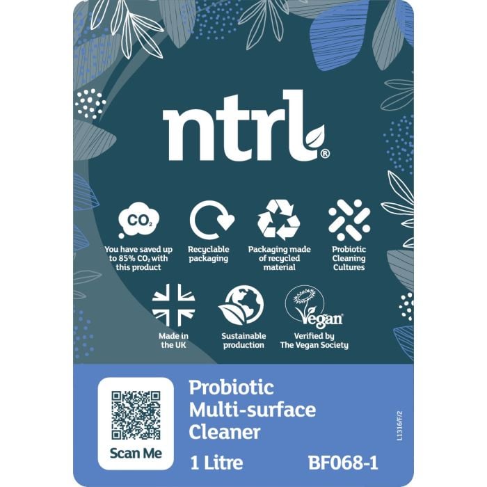 Jangro NTRL Probiotic Multisurface Cleaner 1L - BF068-1 | Eco-Friendly All-Purpose Cleaner