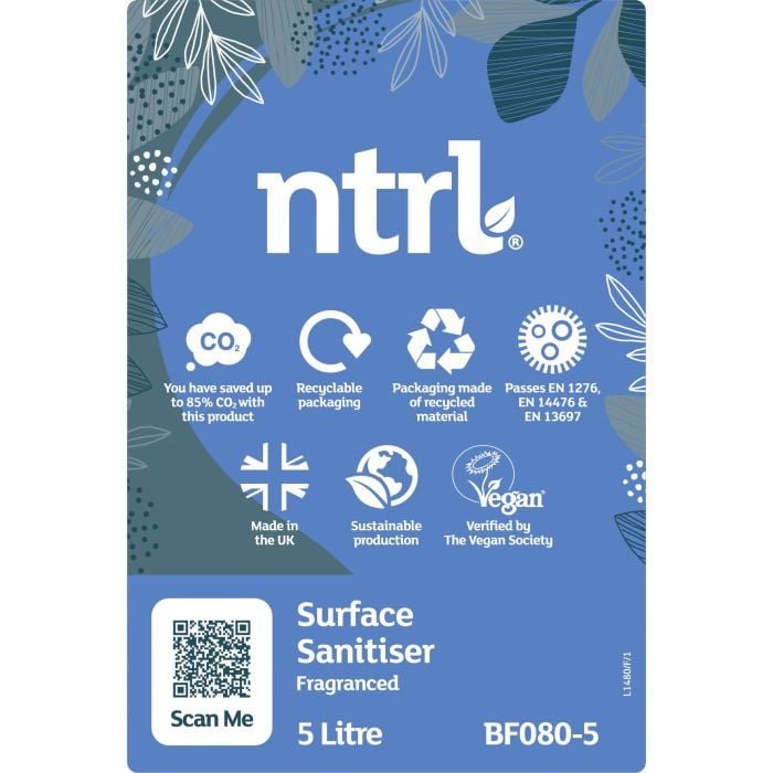 Jangro NTRL Surface Sanitiser Fragranced 5L - BF080-5 | Eco-Friendly