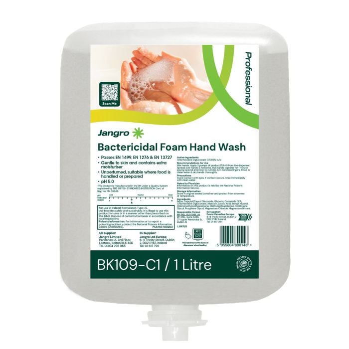 Jangro Bactericidal Foam Hand Wash Cartridge 6x1L BK109-C1