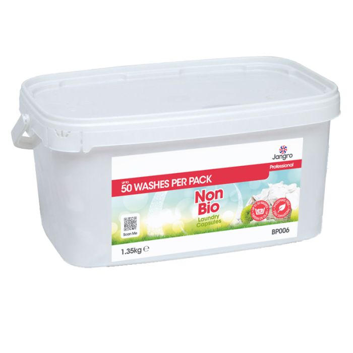 Jangro Enviro Non-Bio Laundry Capsules Pack 50 - BP006 | Sensitive Skin Safe