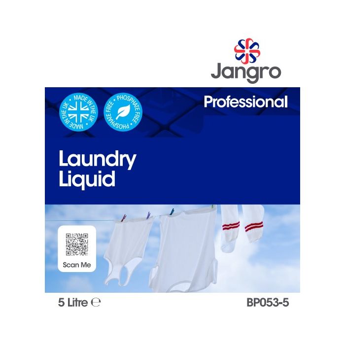 Jangro Laundry Liquid 5L – BP053-5 | High-Performance Detergent for All Machines