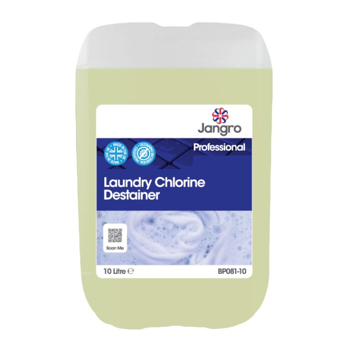 Jangro Laundry Chlorine Destainer 10L - BP081-10 | Powerful Fabric Stain Remover