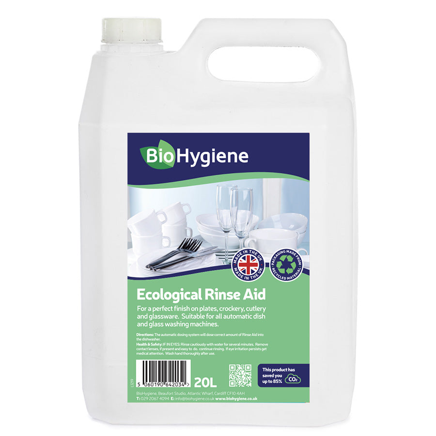 BioHygiene Ecological Rinse Aid 20L | Sustainable Dishwashing Finish