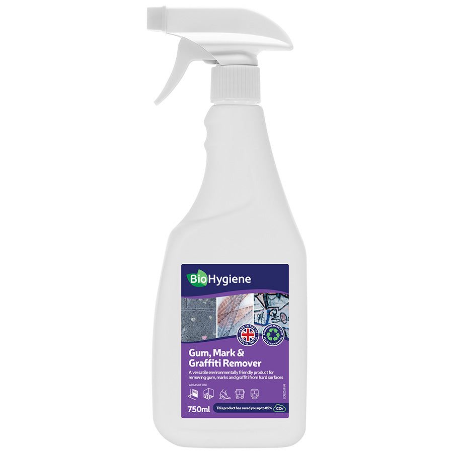 BioHygiene Gum Mark & Graffiti Remover 750ml | Eco-Friendly Surface Cleaner