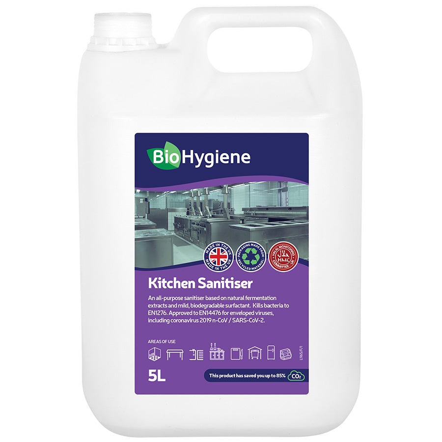 BioHygiene Kitchen Sanitiser Concentrate 5L - Food-Safe & Eco-Friendly