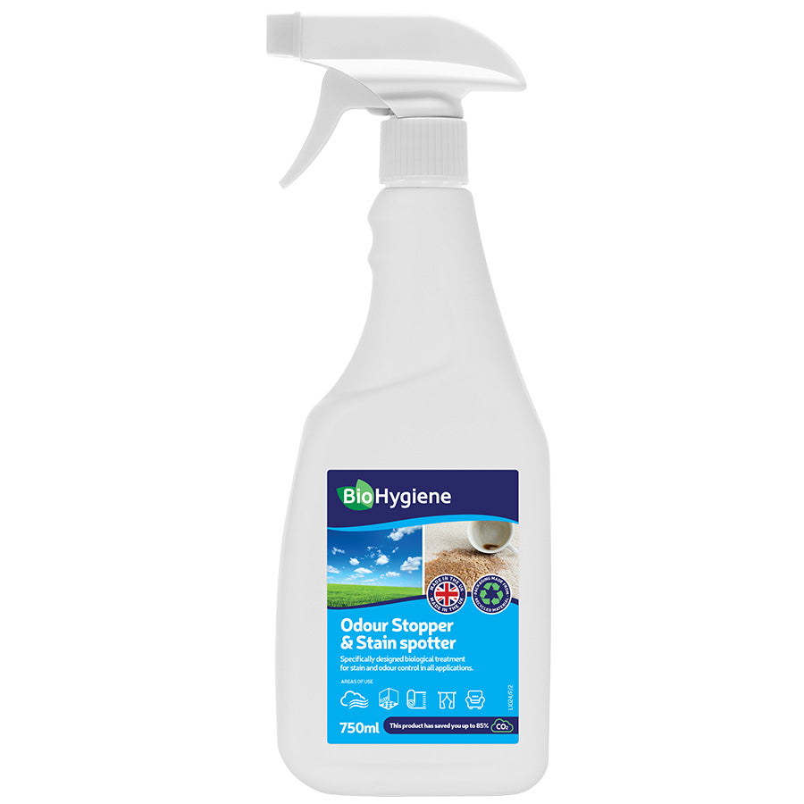 BioHygiene Odour Stopper & Stain Spotter 750ml | Eco-Friendly Odour & Stain Remover