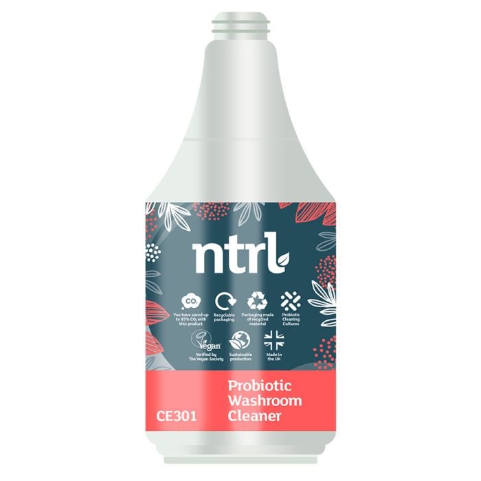 Empty Trigger Bottle for Jangro NTRL Probiotic Washroom Cleaner - CE301 (104494) | 600ml Reusable Spray Bottle