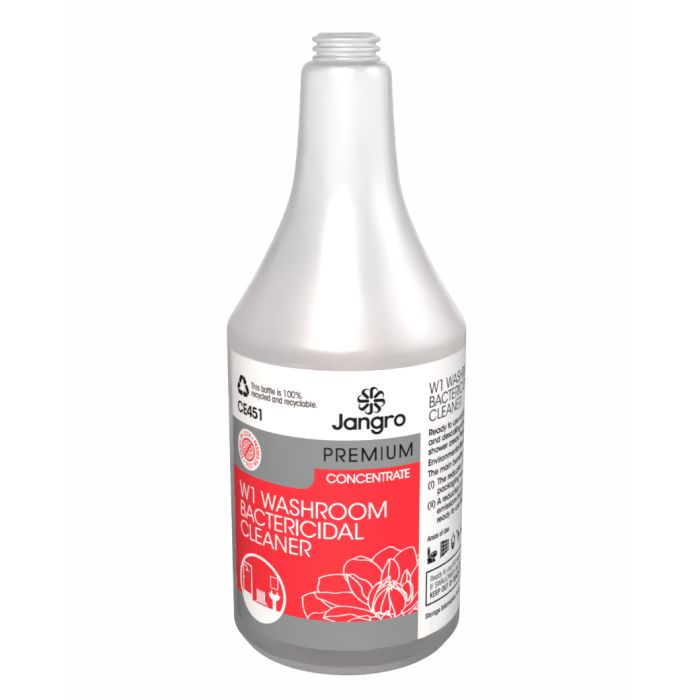 Jangro Enviro W1 Washroom Cleaner Trigger Bottle - CE451 | Reusable & Colour-Coded