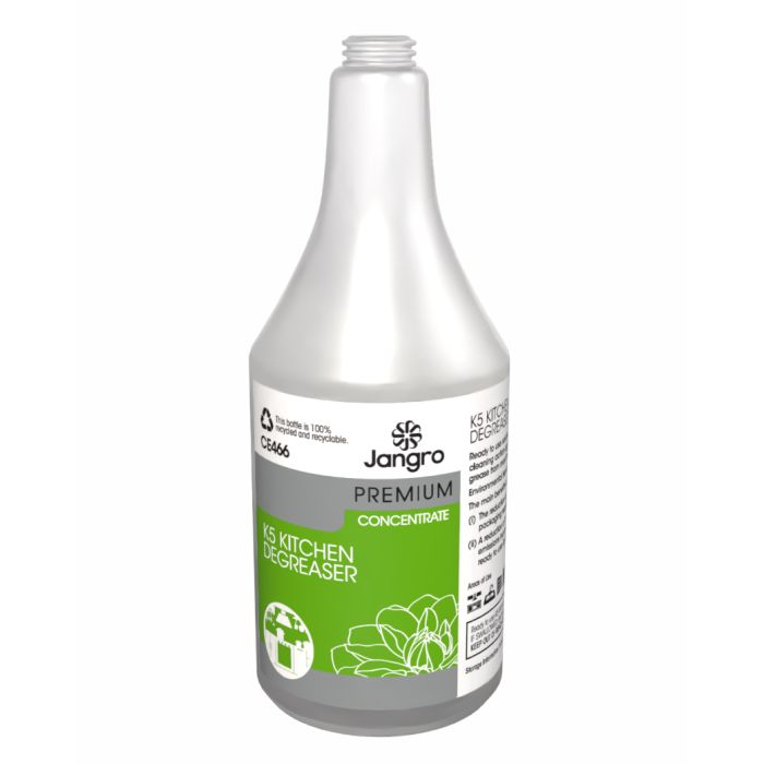 Jangro Enviro K5 Kitchen Degreaser Trigger Bottle - CE466 | Reusable & Colour-Coded