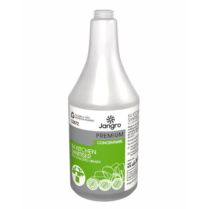 Jangro Enviro K4 Kitchen Sanitiser Trigger Bottle - CE472 | Reusable & Eco-Friendly