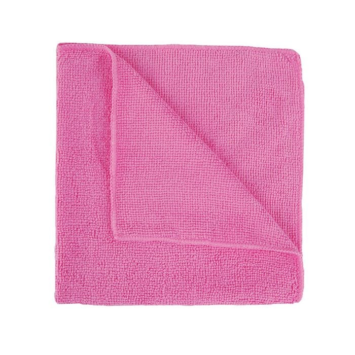 Jangro Microfibre Pink Single Cloth 40x40cm CG106-P1 - MIC 07 R 230 GSM
