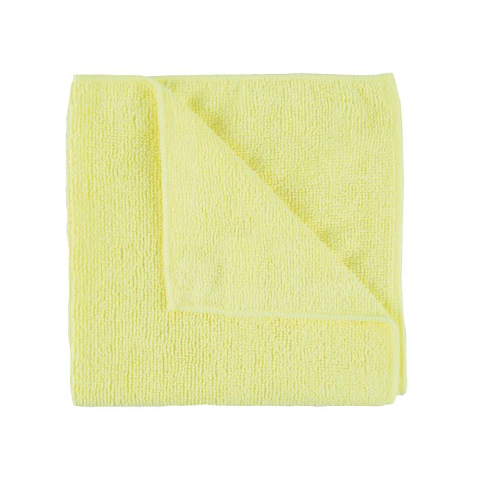 Jangro Microfibre Cloth Yellow 40x40cm - CG106-Y | 230GSM Eco Cleaning Cloth