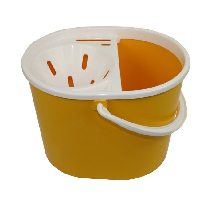 Oval Mop Bucket 15L Yellow | CL056-Y L1405294 | Durable Plastic Cleaning Tool