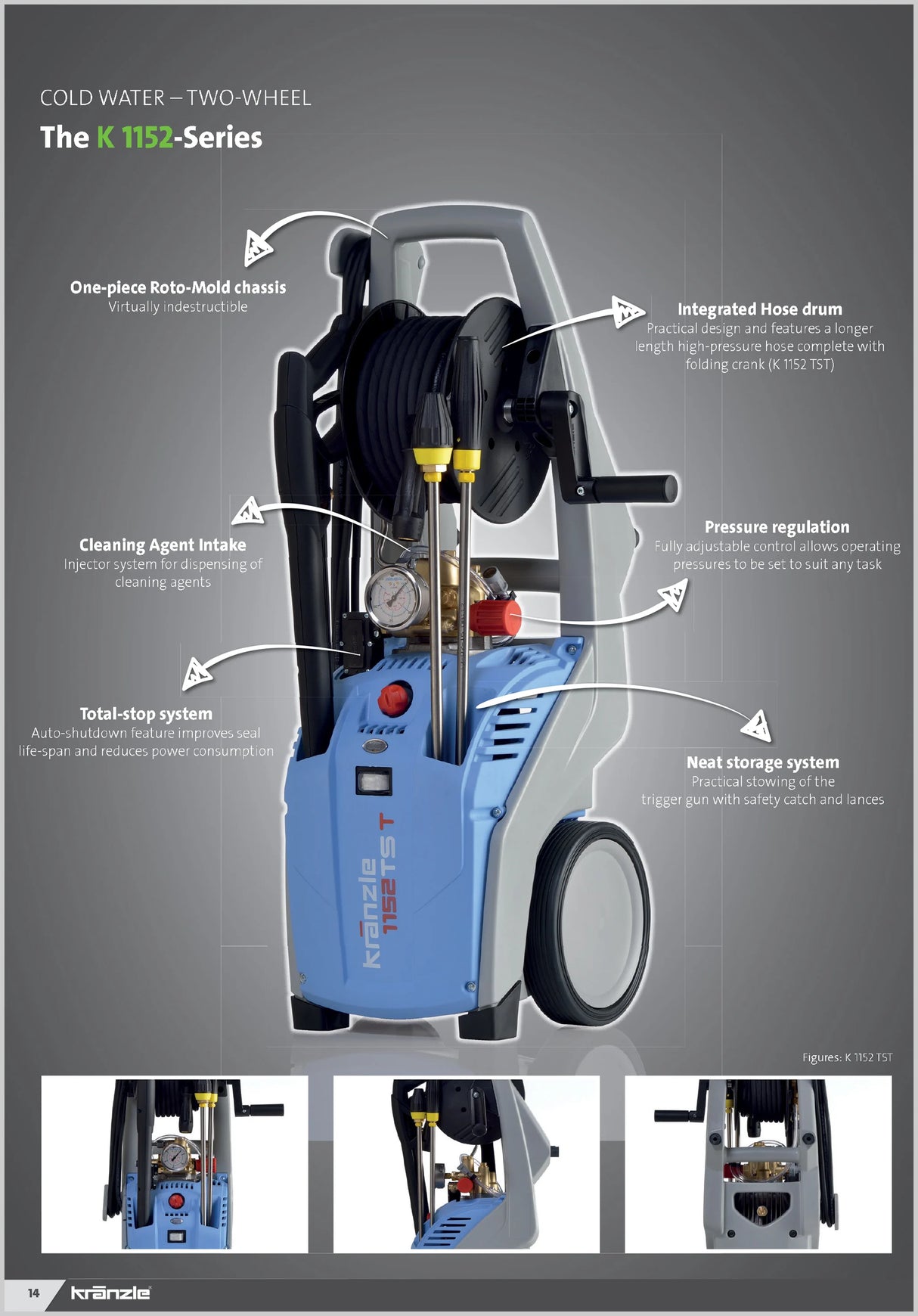 Kranzle K1152 TST 240v Pressure Washer with Hose Reel 602020