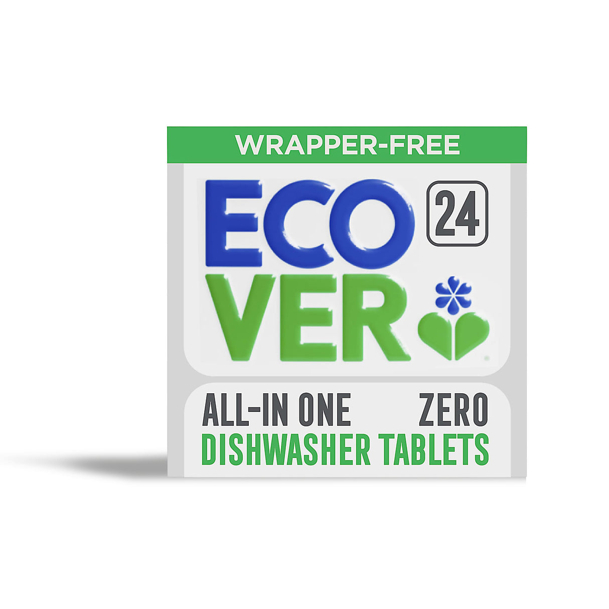 Ecover Zero AIO Dishwash Tablets x 24 | Fragrance-Free & Eco-Friendly Cleaning
