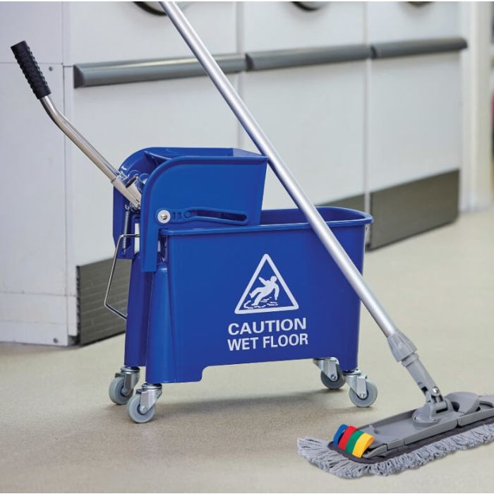 Speedy Flat Mop Bucket & Wringer Blue | HB040-B | 101248B | Durable Cleaning Solution
